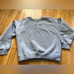 Maine Embroidered Crewneck Sweatshirt - Light Blue